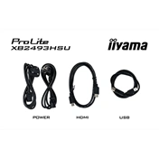 Iiyama ProLite XB2493HSU-B1 monitor - 23,8", FHD, IPS, 120Hz, USB hub, állatható magasság, pivot, fekete
