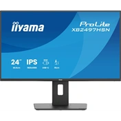 Iiyama ProLite XB2497HSN-B1 monitor - 24", FHD, IPS, 100Hz, USB-C, állítható magasság, pivot, fekete