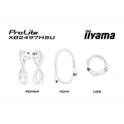 Iiyama ProLite XB2497HSU-W1 monitor - 23,8", FHD, IPS, 120Hz, USB hub, állítható magasság, pivot, fehér