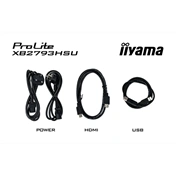 Iiyama ProLite XB2793HSU-B1 monitor - 27", FHD, IPS, 120Hz, USB hub, állatható magasság, pivot, fekete