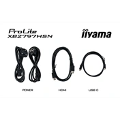 Iiyama ProLite XB2797HSN-B1 monitor - 27", FHD, IPS, 100Hz, USB-C, állítható magasság, pivot, fekete