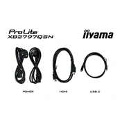 Iiyama ProLite XB2797QSN-B1 monitor - 27", QHD, IPS, 75Hz, USB-C, állítható magasság, pivot, fekete