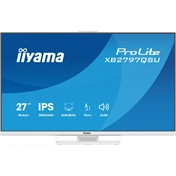 Iiyama ProLite XB2797QSU-W1 monitor - 27", QHD, IPS, 75Hz, USB hub, állítható magasság, pivot, fehér