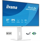 Iiyama ProLite XB2797QSU-W1 monitor - 27", QHD, IPS, 75Hz, USB hub, állítható magasság, pivot, fehér