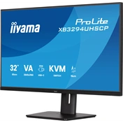 Iiyama ProLite XB3294UHSCP-B1 monitor - 31,5", UHD, VA, USB-C, KVM, állatható magasság, pivot, fekete