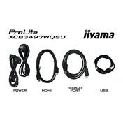 Iiyama ProLite XCB3494WQSU-B1 monitor 34" UWQHD hajlított 1500R VA 120Hz, USB-C hub, 2x5W