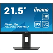 Iiyama ProLite XUB2293HSU-B7 monitor - 21,5" FHD IPS 100Hz, pivot, elfordítható, állítható magasságú, USB hub