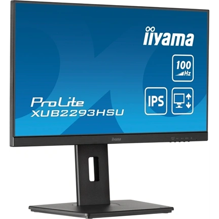 Iiyama ProLite XUB2293HSU-B7 monitor - 21,5" FHD IPS 100Hz, pivot, elfordítható, állítható magasságú, USB hub