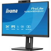 Iiyama ProLite XUB2490HSUH-B2 monitor - 23,8" FHD IPS, Windows Hello webkamera, állítható magasság, pivot