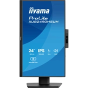 Iiyama ProLite XUB2490HSUH-B2 monitor - 23,8" FHD IPS, Windows Hello webkamera, állítható magasság, pivot