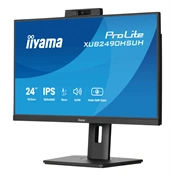 Iiyama ProLite XUB2490HSUH-B2 monitor - 23,8" FHD IPS, Windows Hello webkamera, állítható magasság, pivot