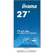 Iiyama ProLite XUB2797QSN-W2 monitor - 27" QHD IPS 100Hz, USB-C dokkoló, LAN, állítható magasság, pivot, fehér