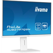 Iiyama ProLite XUB2797QSN-W2 monitor - 27" QHD IPS 100Hz, USB-C dokkoló, LAN, állítható magasság, pivot, fehér