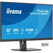 Iiyama ProLite XUB3297QSNP-B1 monitor - 32" QHD IPS 100Hz, USB-C dokkoló, KVM, állítható magasság, pivot
