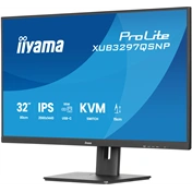 Iiyama ProLite XUB3297QSNP-B1 monitor - 32" QHD IPS 100Hz, USB-C dokkoló, KVM, állítható magasság, pivot