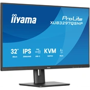Iiyama ProLite XUB3297QSNP-B1 monitor - 32" QHD IPS 100Hz, USB-C dokkoló, KVM, állítható magasság, pivot