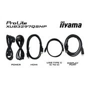 Iiyama ProLite XUB3297QSNP-B1 monitor - 32" QHD IPS 100Hz, USB-C dokkoló, KVM, állítható magasság, pivot
