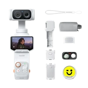 Insta360 Luna Ultra két objektíves akciókamera - Stellar White standard Bundle