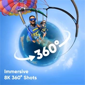 Insta360 X4 akciókamera - Fekete