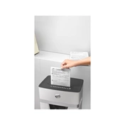 Iratmegsemmisítő, konfetti, 15 lap, HP "Oneshred 15CC", világosszürke