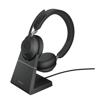 JABRA Evolve2 65 USB-A UC Stereo Black + Charging Stand
