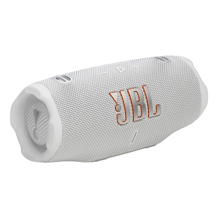 JBL Charge 6 hangszóró - Bluetooth, hordozható, vízálló, ütésálló, 45W, fehér