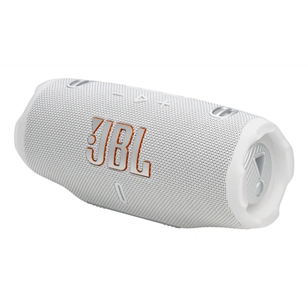 JBL Charge 6 hangszóró - Bluetooth, hordozható, vízálló, ütésálló, 45W, fehér