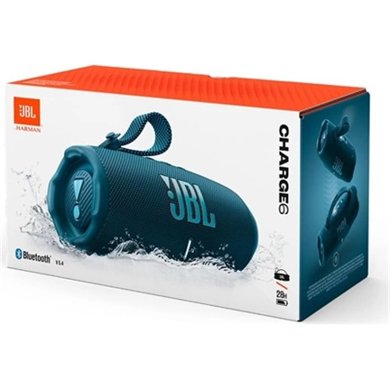 JBL Charge 6 hangszóró - Bluetooth, hordozható, vízálló, ütésálló, 45W, kék