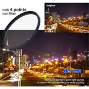 JJC 4 Points Star Filter 77mm