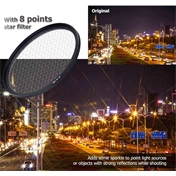 JJC 8 Points Star Filter 62mm