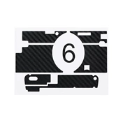 JJC Anti-Scratch Protective Skin Film for Sony RX100 VI - Carbon Fiber Black