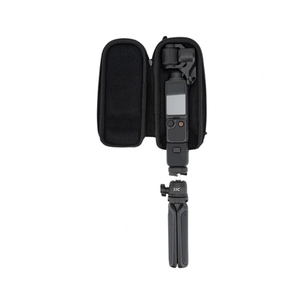JJC HSCC-OP4S Fekete fényképezőgép-tok DJI Osmo Pocket 4/3 készülékhez