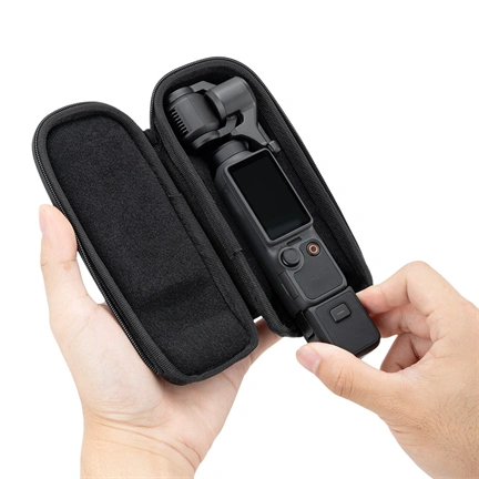 JJC HSCC-OP4S Fekete fényképezőgép-tok DJI Osmo Pocket 4/3 készülékhez