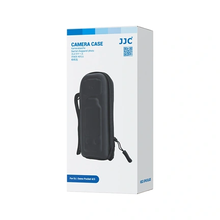JJC HSCC-OP4S Fekete fényképezőgép-tok DJI Osmo Pocket 4/3 készülékhez
