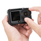 JJC LRR-OA6K2 Szilikon objektívvédő gyűrű és objektívsapka-készlet DJI Osmo Action 6-hoz