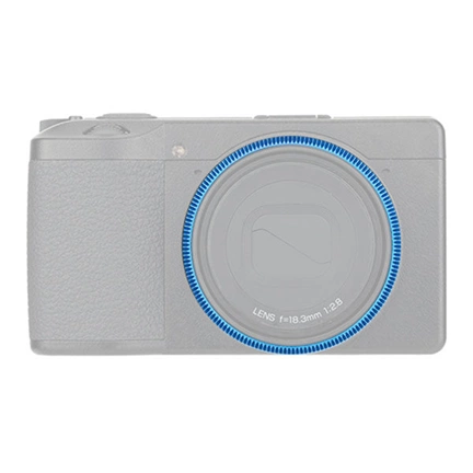 JJC Lens Decoration Ring for Ricoh GR III - Blue