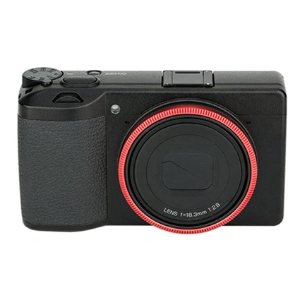 JJC Lens Decoration Ring for Ricoh GR III - Red