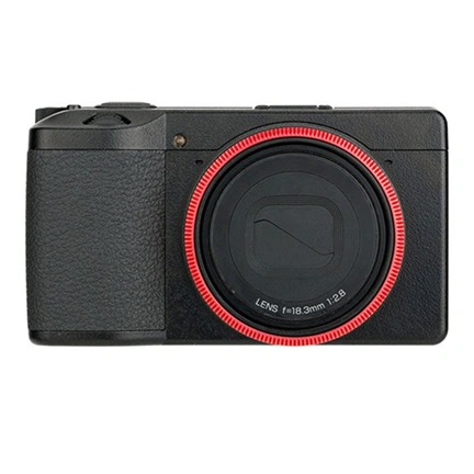 JJC Lens Decoration Ring for Ricoh GR III - Red