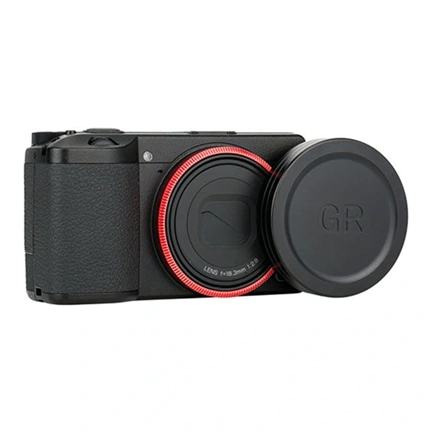 JJC Lens Decoration Ring for Ricoh GR III - Red