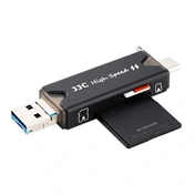 JJC Memory Card Case + USB 3.0 Card Reader 1xSD 2xmSD 1xNSIM