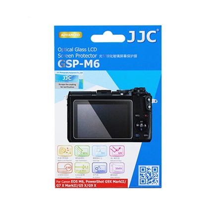 JJC Optical Glass Screen Protector for Canon EOS M6, M6 MarkII, EOS M100, PowerShot G9 X MarkII, G7 X MarkII, G5 X, G9 X