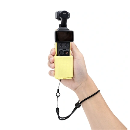 JJC PC-OP4H Sárga markolatvédő tok DJI Osmo Pocket 4/3 készülékhez