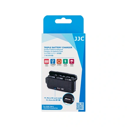 JJC Triple Battery charger for GoPro Hero 7/6/5/2018