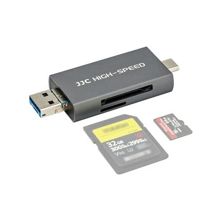 JJC USB 3.1 Card Reader - Gray