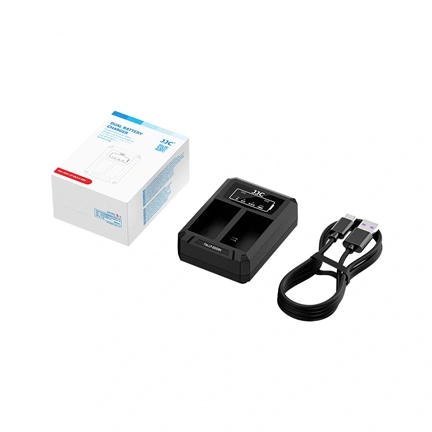 JJC USB Dual Battery Charger DCH-E6TC