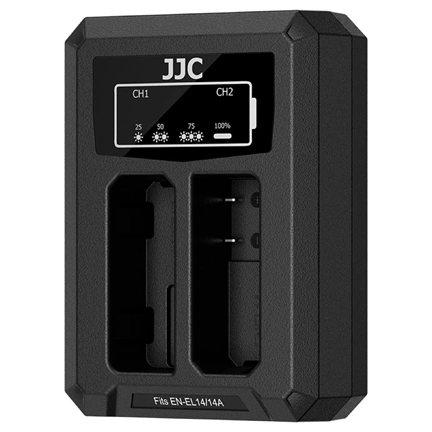 JJC USB Dual Battery Charger DCH-EL14TC