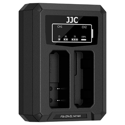 JJC USB Dual Battery Charger DCH-EL14TC