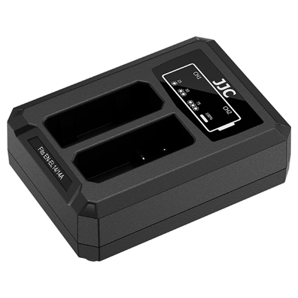 JJC USB Dual Battery Charger DCH-EL14TC