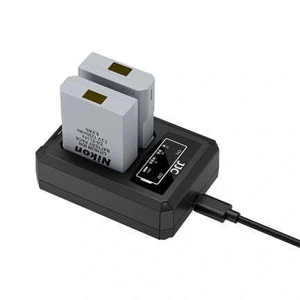 JJC USB Dual Battery Charger DCH-EL14TC