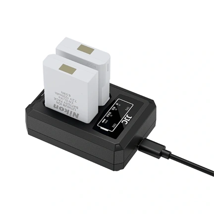 JJC USB Dual Battery Charger DCH-EL14TC